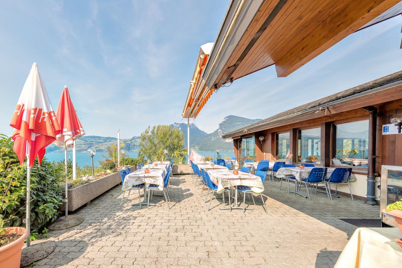 Hotel Restaurant Moeve Faulensee Exterior foto